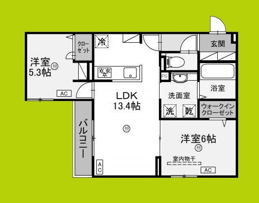 トリシア遠里小野 間取り