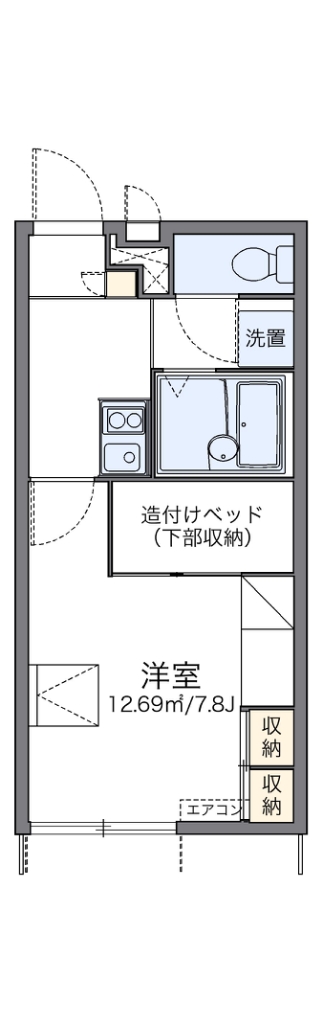 レオパレスエルズ和泉 間取り