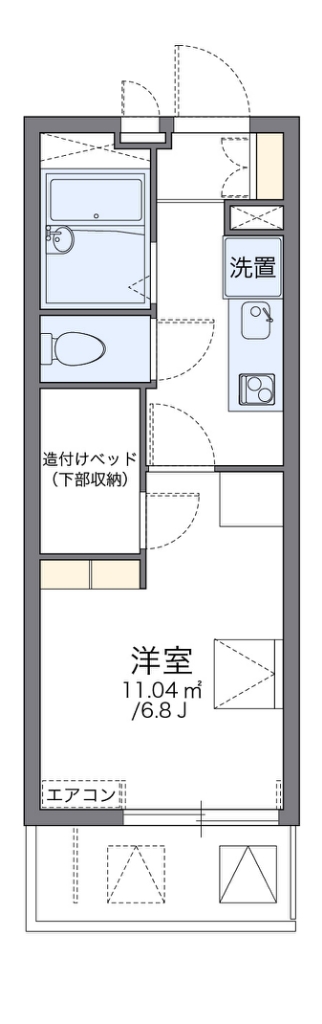 レオパレスサンク大日 間取り