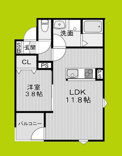 ランドレーヴ蛍池 間取り