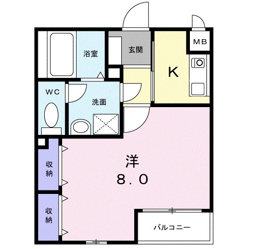 ブリック　メゾン　金剛 間取り