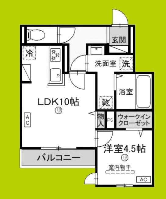 Clashist城北公園 間取り