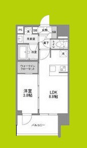 シーズンフラッツ中崎 間取り図