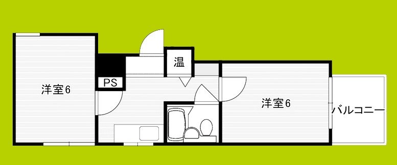 ユーロハイツ難波西 間取り