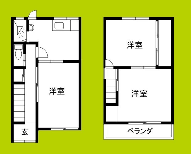 加美南3丁目2階建 間取り