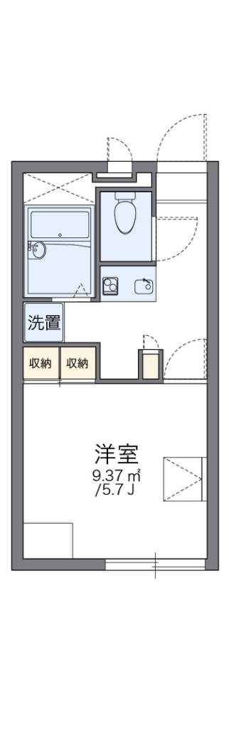 レオパレスヤマトⅡ 間取り