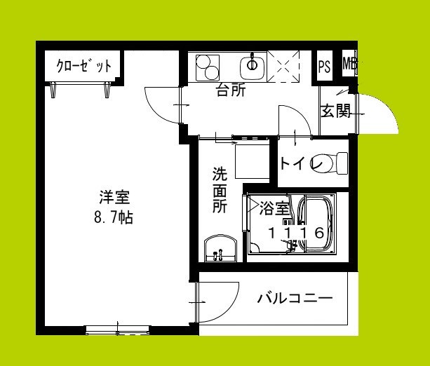 フジパレス大日Ⅴ番館 間取り