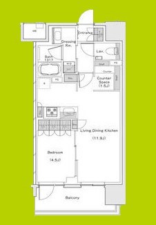ザ・パークハビオ都島フロント 間取り図