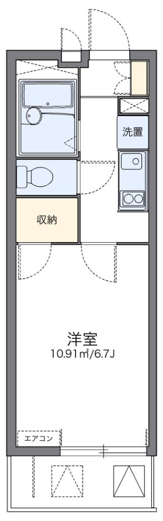 レオパレストウメイ 間取り