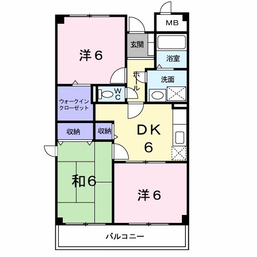 ジャン・ピュールⅡ番館 間取り