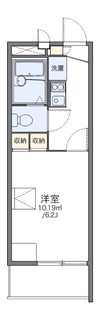 レオパレス河原城 間取り