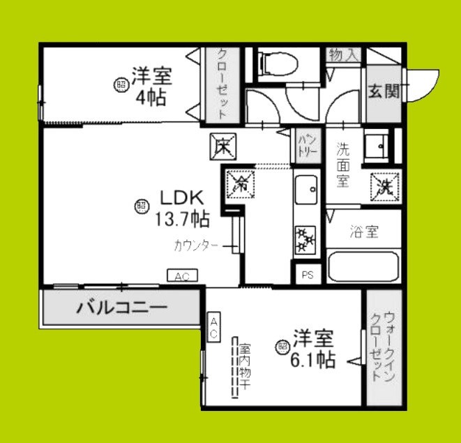 La maison青木町Ⅰ 間取り