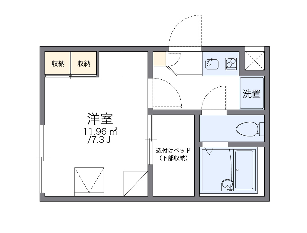 レオパレスＫＭＳ 間取り