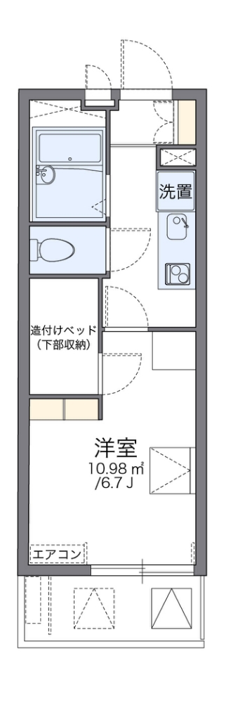 レオパレスフリージア 間取り