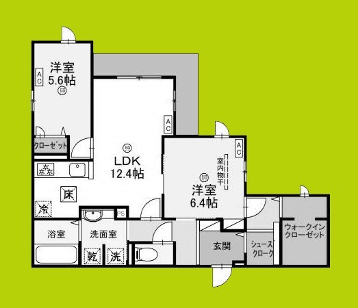 クラシスト甲子園一番町Ⅰ 間取り図