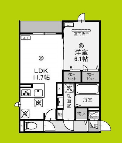 クレスト流町 間取り図