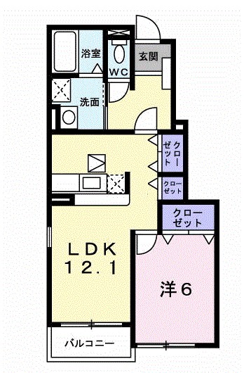 プリムローズＴ・Ｋ　Ａ 間取り