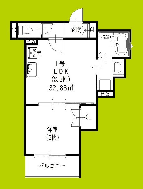 クリエオーレ雁屋西町 間取り