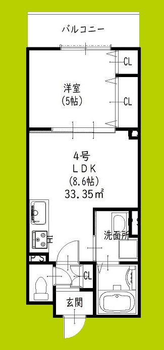 クリエオーレ雁屋西町 間取り