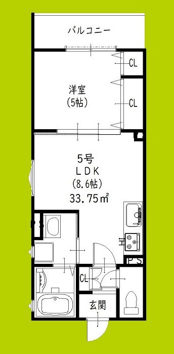 クリエオーレ雁屋西町 間取り