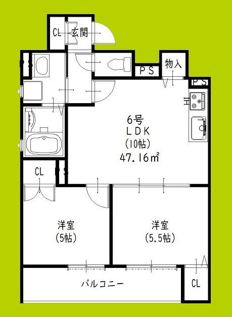 クリエオーレ雁屋西町 間取り