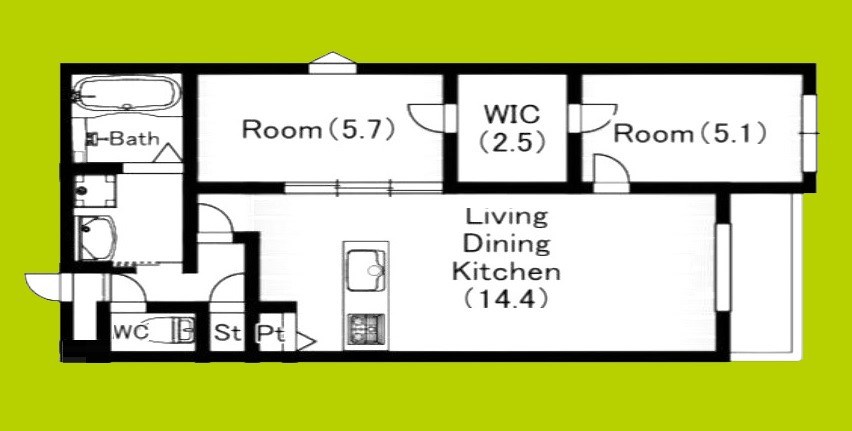 KOGI Residence 若江本町 間取り