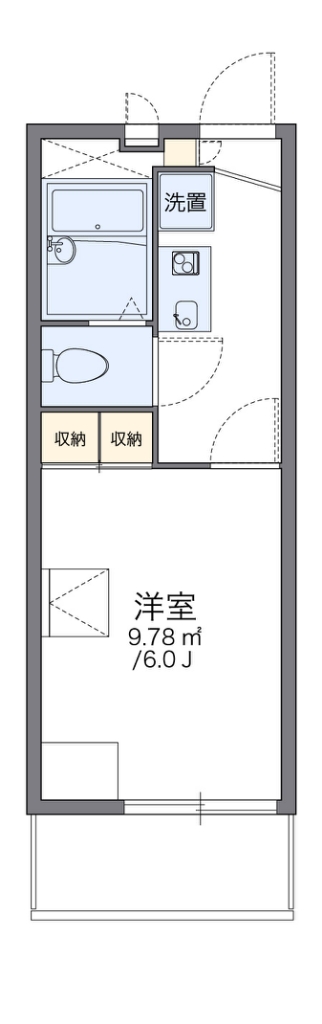 レオパレスシャーマー御崎 間取り