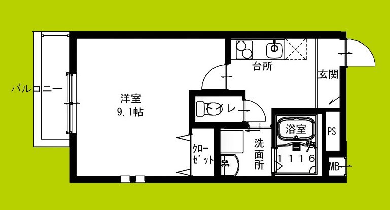 フジパレス鴻池新田Ⅱ番館 間取り