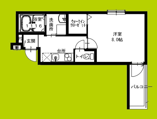 フジパレス鴻池新田Ⅱ番館 間取り