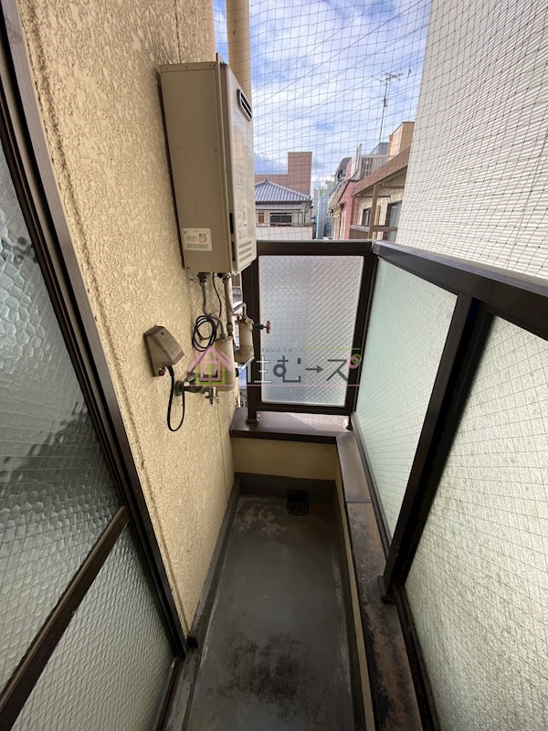 長原第１マンション ベランダ