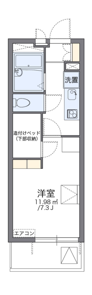 レオパレスエスエイチⅡ 間取り
