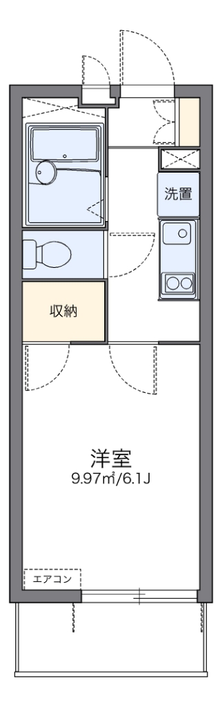 レオパレス長洲西通 間取り