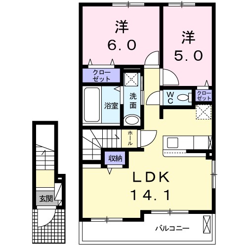 アーバンハイツＢ 間取り