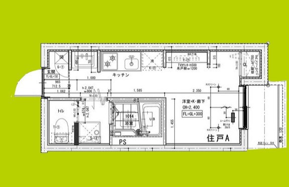 ジーイーヌフ 間取り図