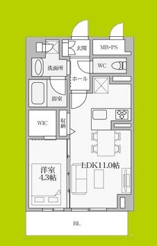 セキュリアコート西宮北口 間取り図