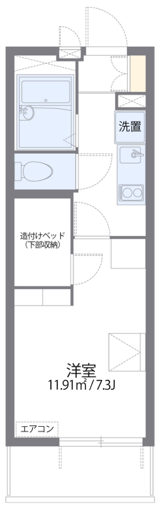 レオパレスシャルマン柴島 間取り