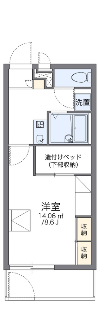 レオパレスフローレセア 間取り