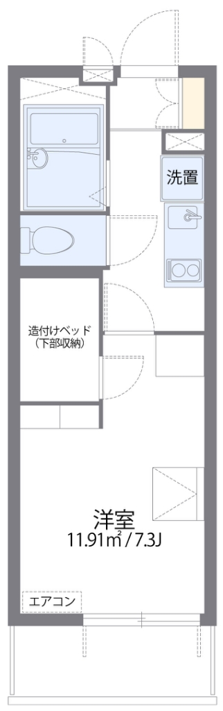 レオパレスシャルマン柴島 間取り