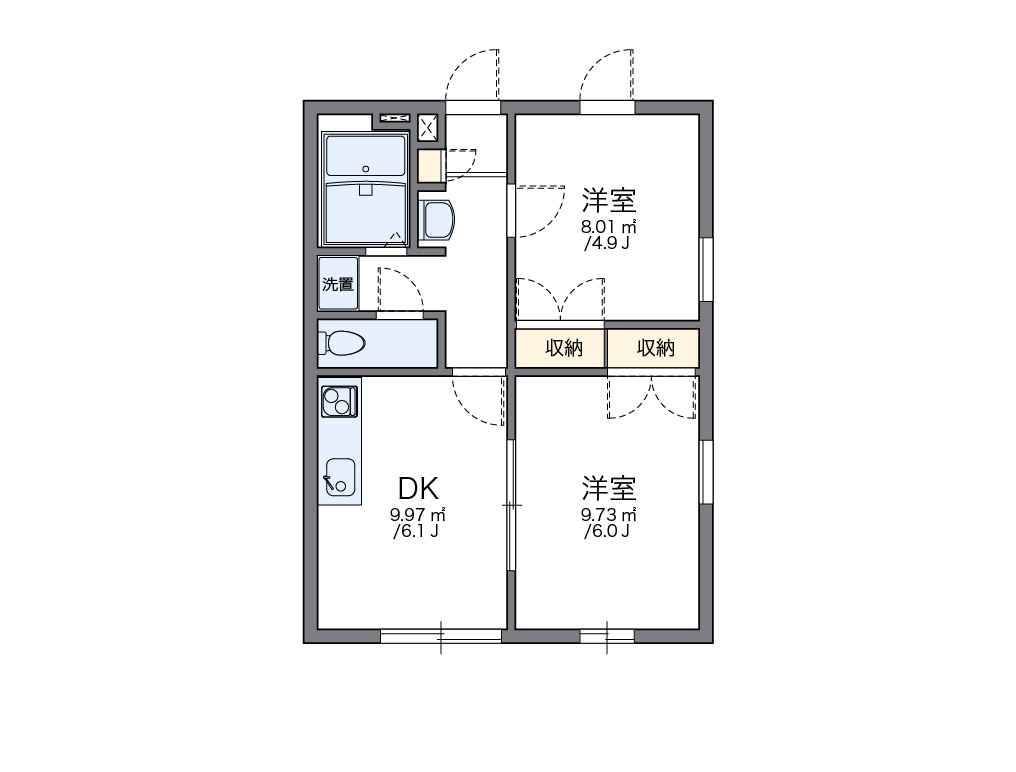 レオパレスＫＯＢＡＴＡ 間取り
