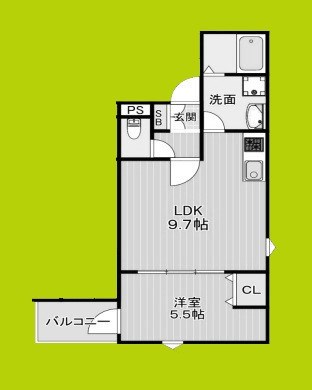 La-Crea蛍池東町 間取り図