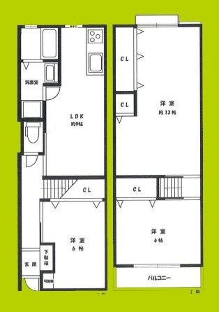 細工谷2丁目貸家 間取り