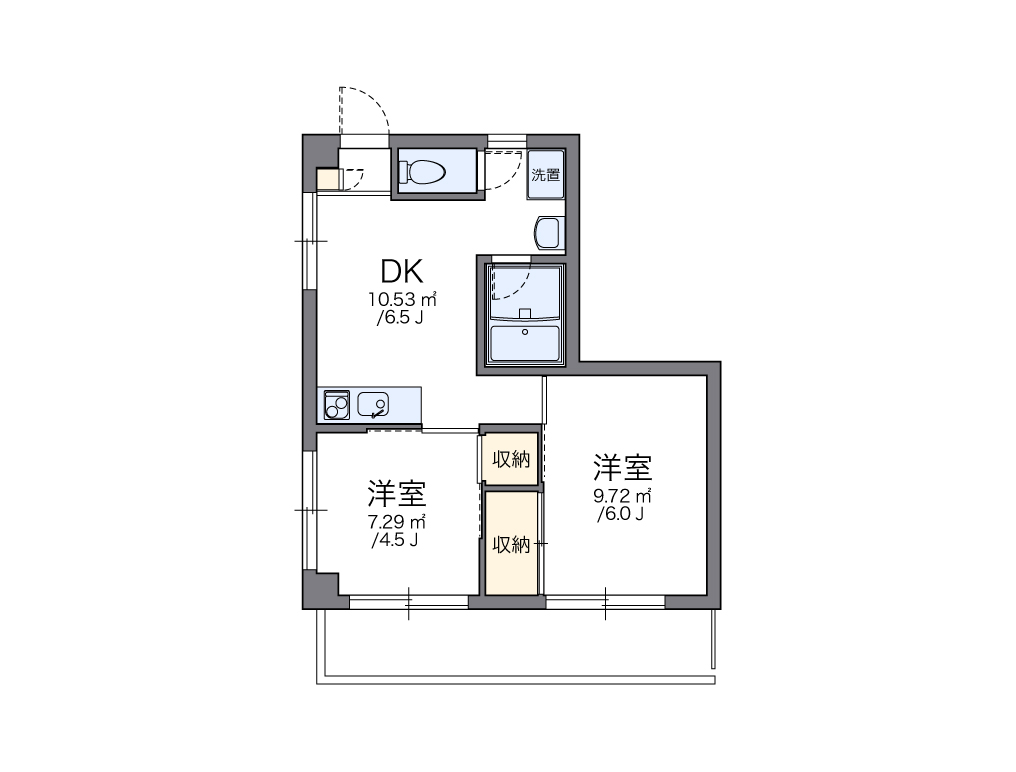 レオパレス康徳ハイツ 間取り
