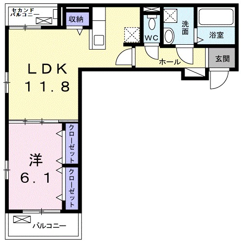 リバージュ　梅北 間取り