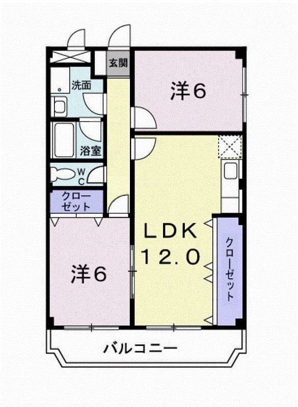 インペリアル中田 間取り