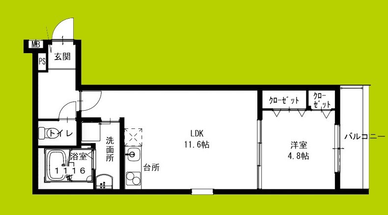 フジパレス高石駅西Ⅲ番館 間取り