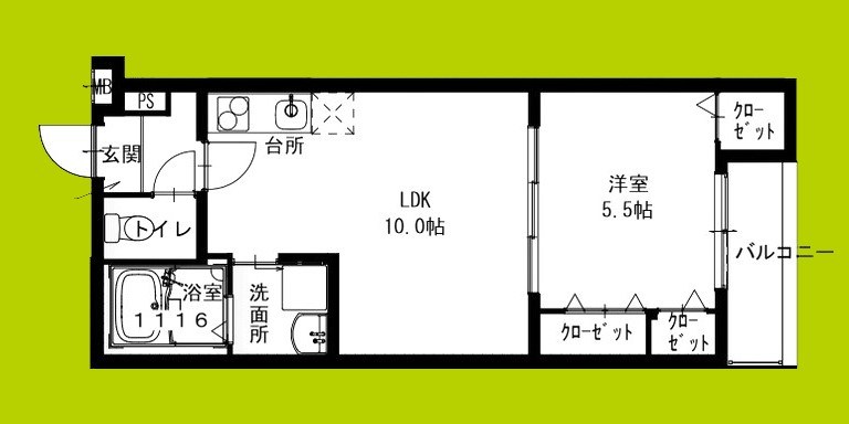 フジパレス高石駅西Ⅲ番館 間取り