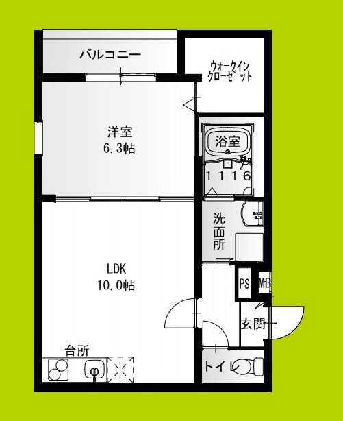 フジパレス高石駅西Ⅲ番館 間取り