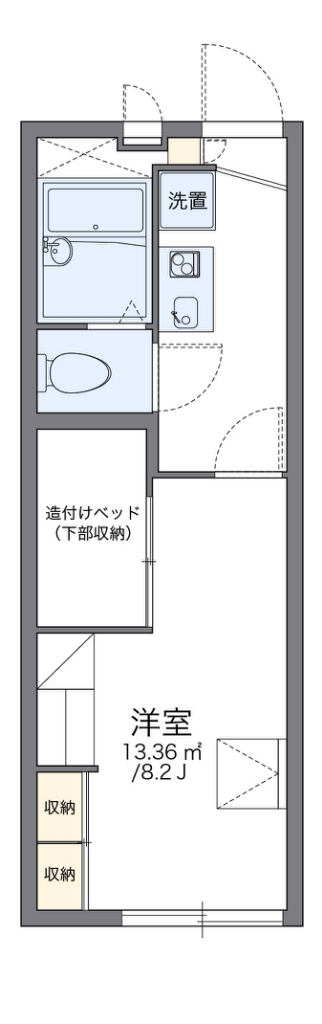 レオパレスバウム　フェルド 間取り