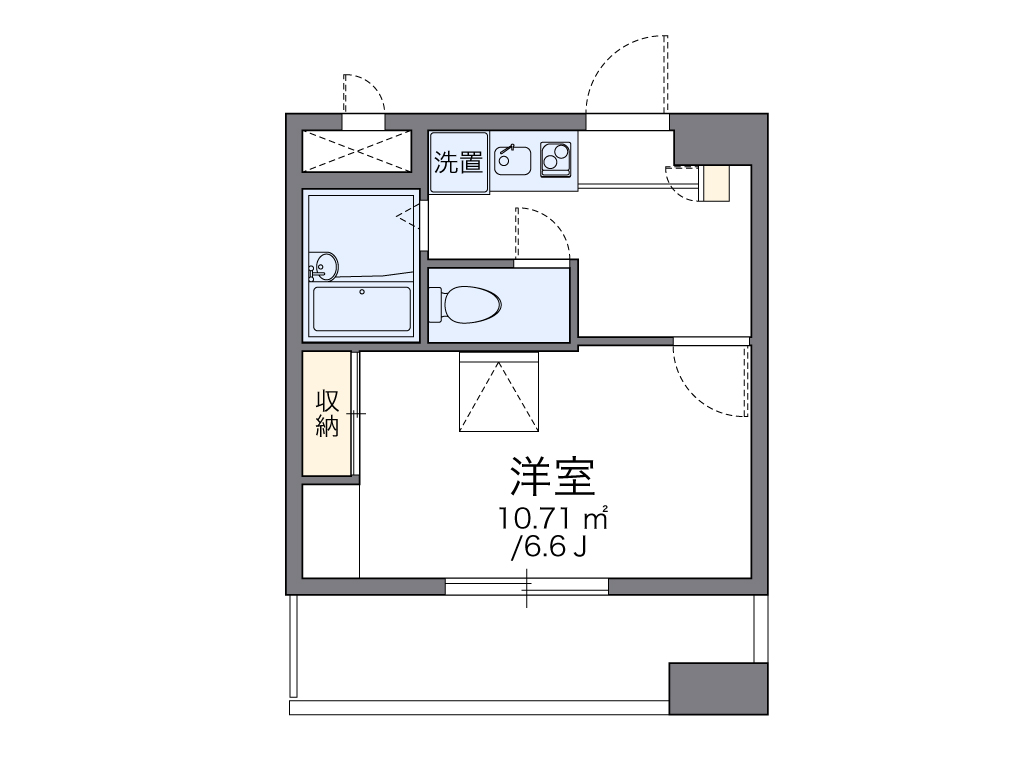 レオパレスアストラーレ茶屋町東 間取り