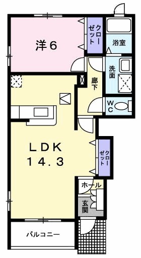 アルカンシェル　コリーヌ１ 間取り